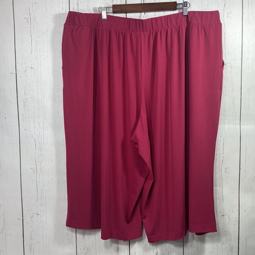 Lane Bryant Womens Cropped Pants Pull On Minimalist Soft Wide Leg Elastic Waist  - Picture 14 of 14